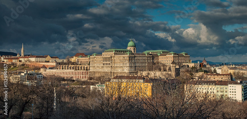 Photography View on the Castle of Buda in Budapest