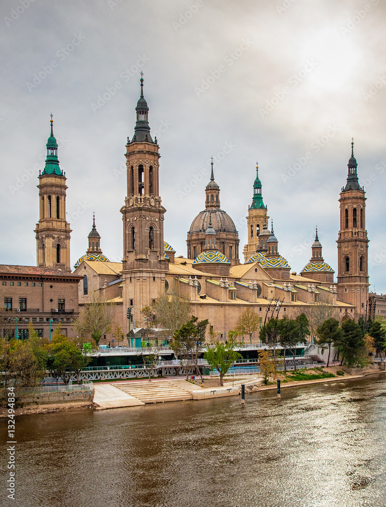 El Pilar Cathedral in Zaragoza, Spain