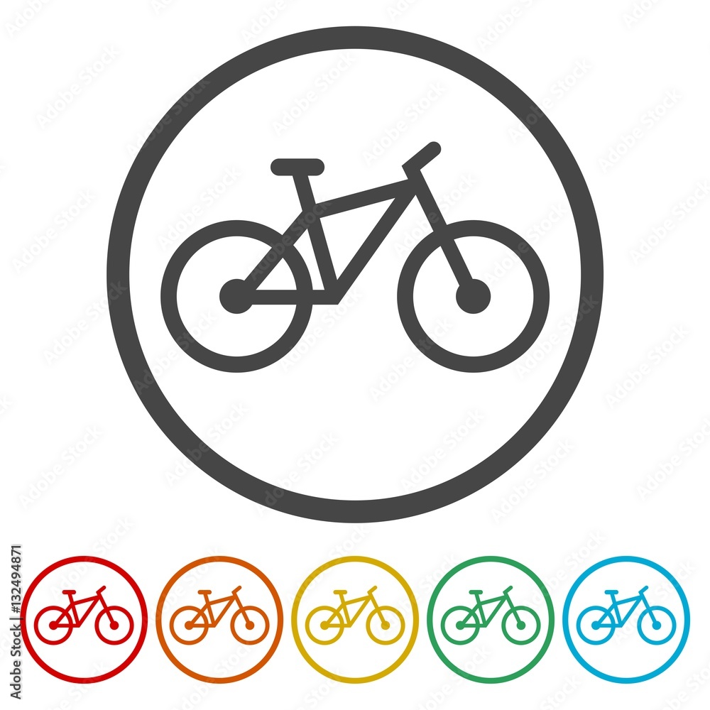 Cycling Icon Vector 