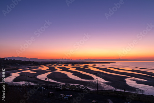 真玉海岸の夕景