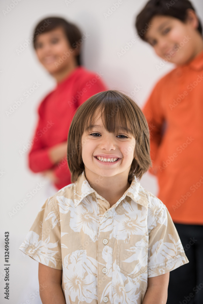 Three brother posing together