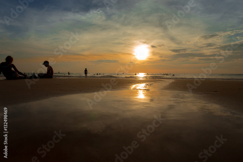 Sunset on the beach of Kata
