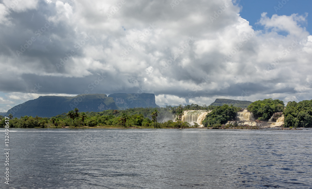 Panoramic view of the lagoon of Canaima national park - Venezuela, Latin America