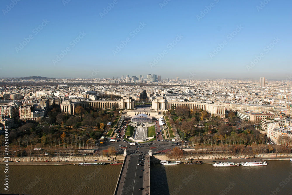 View of Paris from the Eiffel Tower.