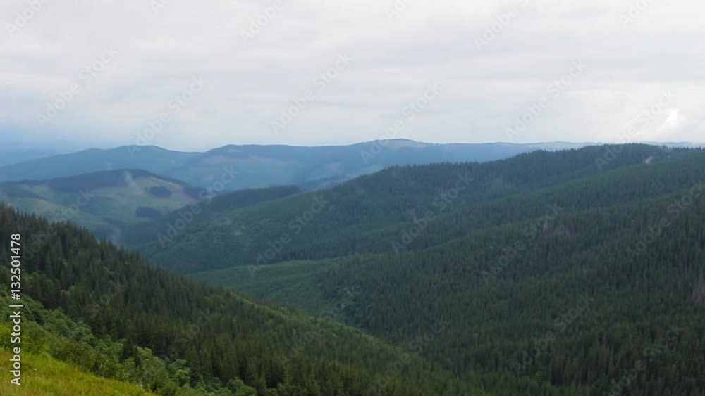 View from the top of Carpathian mountains, Chornogora ridge View from the top of Carpathian mountains, Chornogora ridge