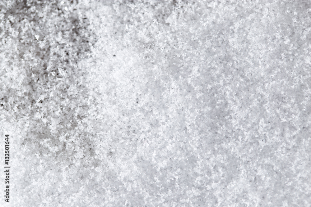 Obraz premium snow as a backdrop. macro