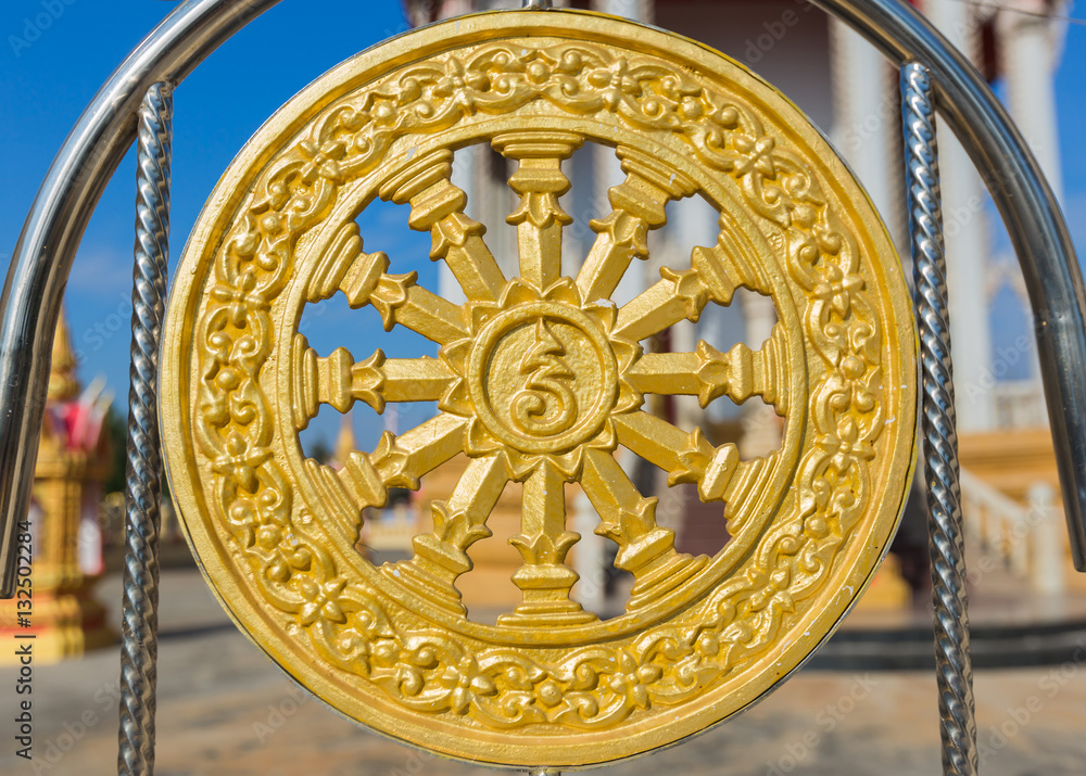 Thammachak wheel symbol of Buddhism