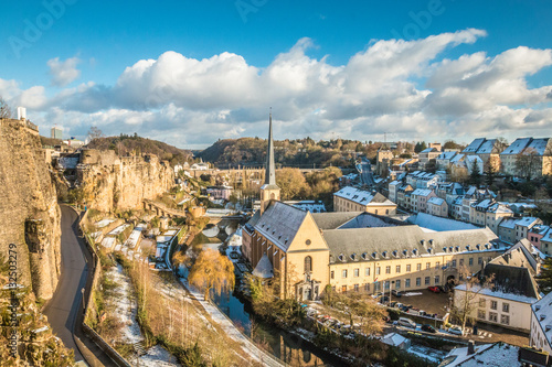 Luxembourg city during winter
