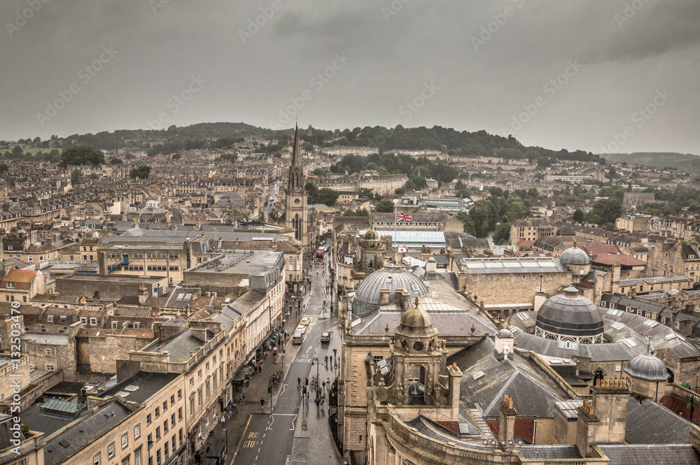 View of Bath Town in England