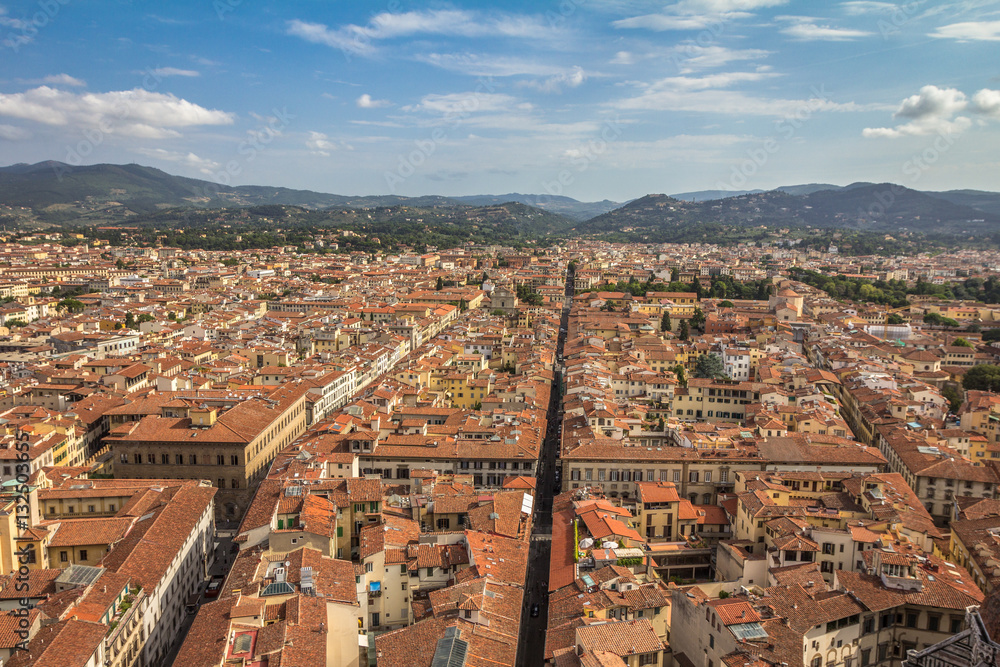 Panoramic view of Florence Italy