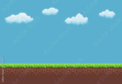 Pixel Game Background