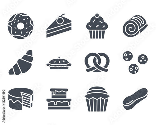 Food Bakery Icon Silhouette