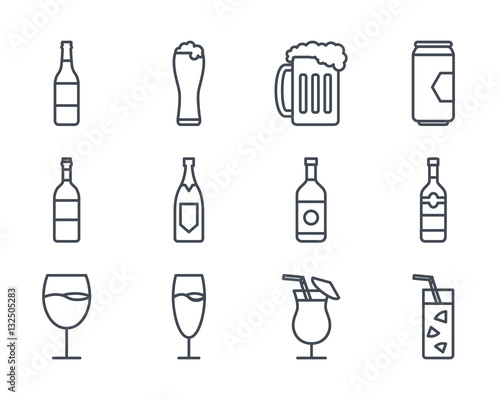 Beverage Drinks Icon Outlined