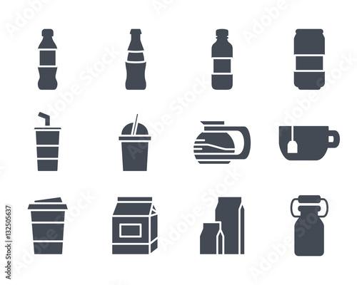 Drinks Icon Silhouette