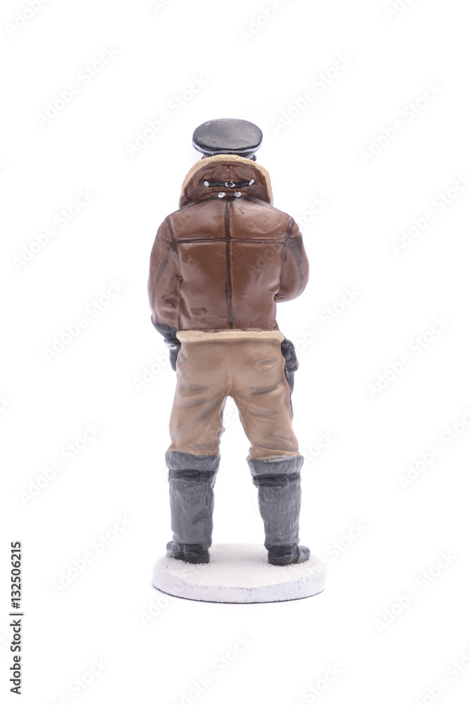 Tin Soldier pilot isolated on white Tin Soldier pilot isolated on white