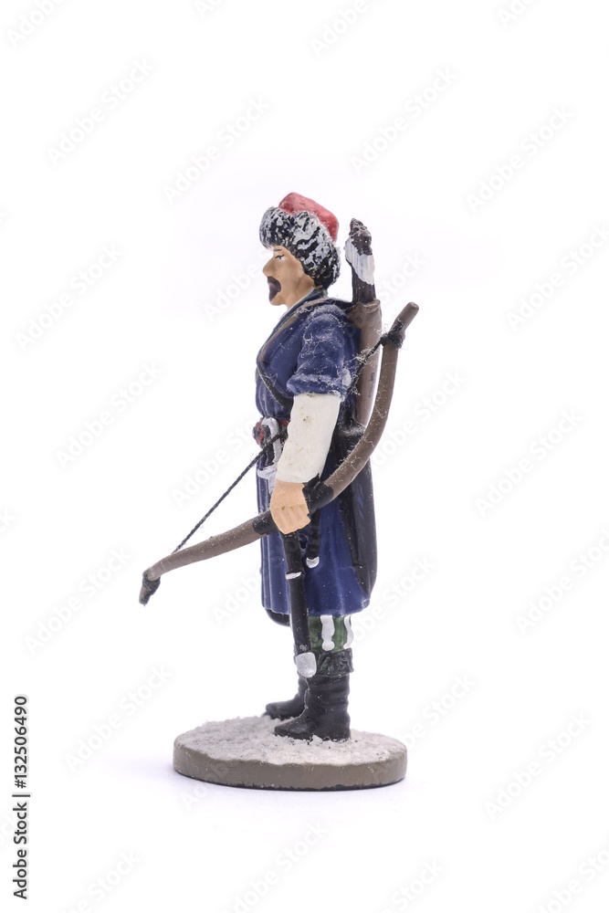 tin soldier squaddie Bashkir Cavalry Regiment, 1812 Isolated on tin soldier squaddie Bashkir Cavalry Regiment, 1812 Isolated on
