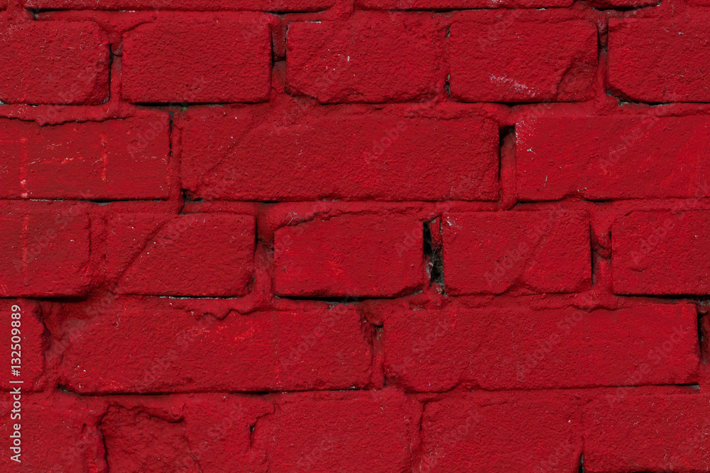 Backsteinwand Textur rot angemalt Backsteinwand Textur rot angemalt