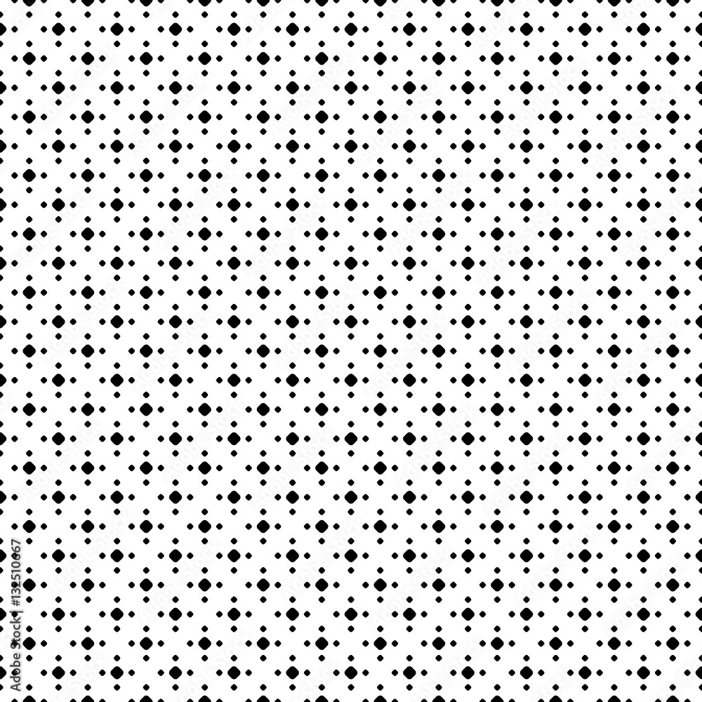 Vector monochrome seamless pattern, simple minimalist ornamental background with dots, abstract endless geometric texture. Repeat design for tileable print, decoration, textile, cloth, furniture, web Vector monochrome seamless pattern, simple minimalist ornamental background with dots, abstract endless geometric texture. Repeat design for tileable print, decoration, textile, cloth, furniture, web