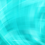 Vector illustration of blue abstract background with blurred light curved lines. Vector geometric illustration.