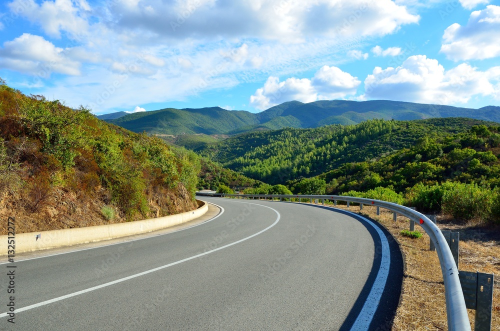 Mountain road. Sardinia