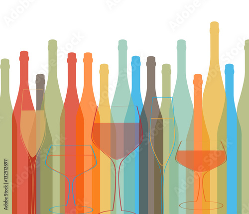 Background Bottle Vector Alcoholic