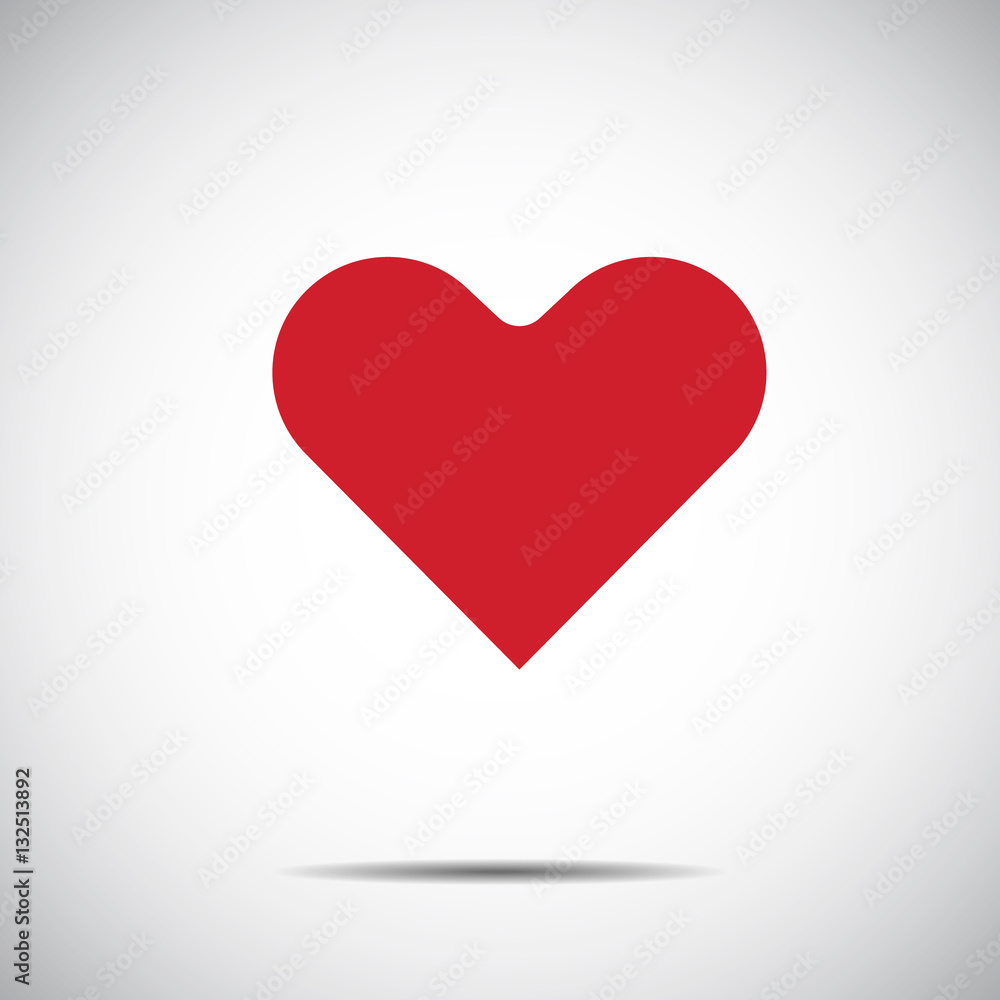 Heart red Icon Vector , Love Symbol Valentine's Day Heart red Icon Vector , Love Symbol Valentine's Day