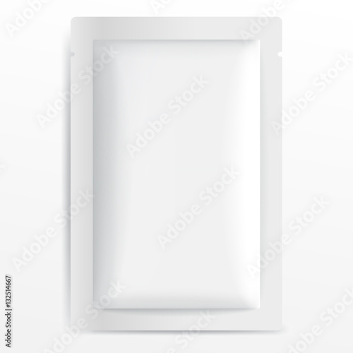 White Blank Foil Packaging : Vector Illustration EPS10