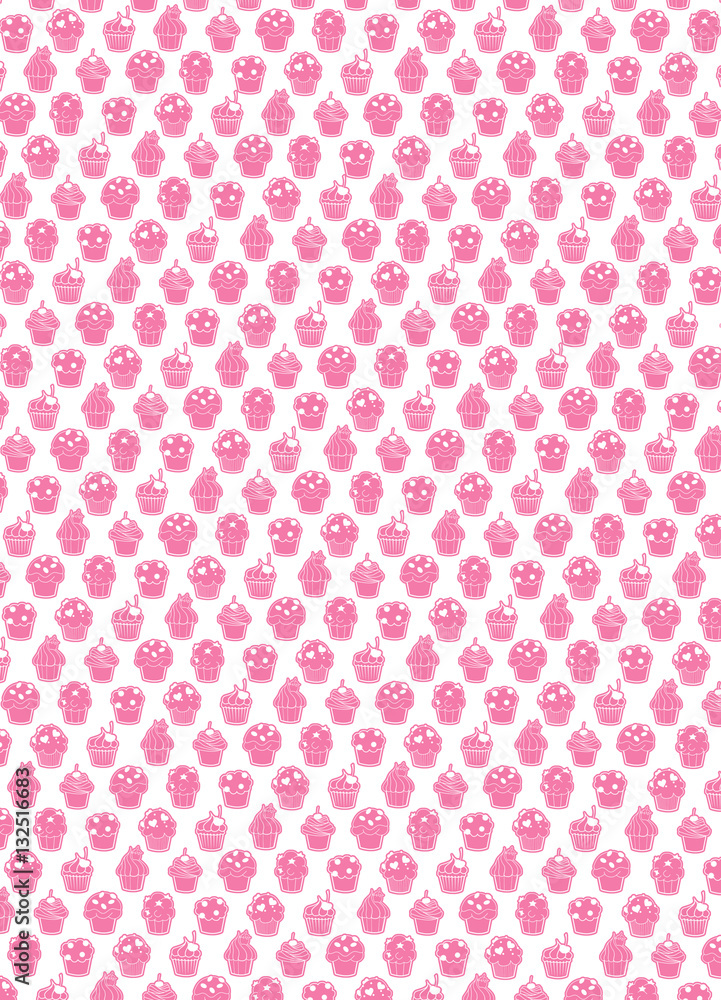cupcake`s background - pink and white cupcake`s background - pink and white