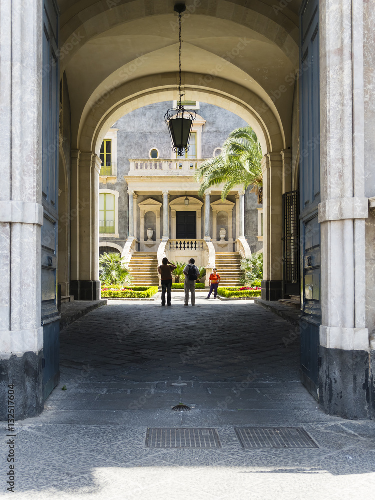 Universität , Universita Degli Studi Di Catania , Piazza Universitaizilien, Provinz Catania, Sizilien, Italien