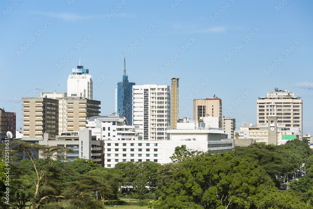 Obraz premium Nairobi Skyline Highrises, Kenya