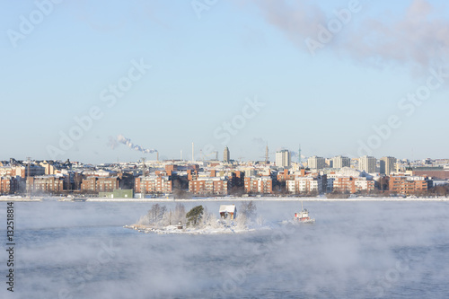 Small island in Helsinki, Finland