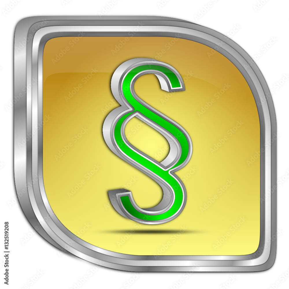 Law paragraph button - 3D illustration Law paragraph button - 3D illustration