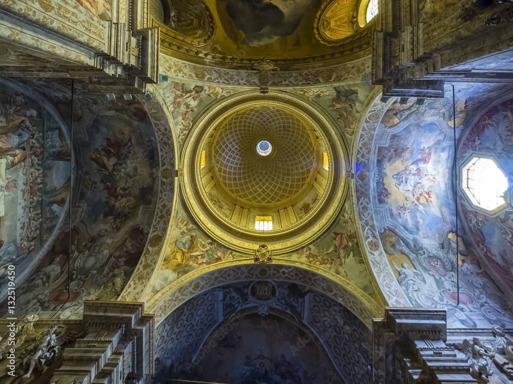 Fototapeta premium Die Kirche Parrocchia Maria Ss. Annunziata, Piazza Duoma, Acireae, Sizilien, Italien