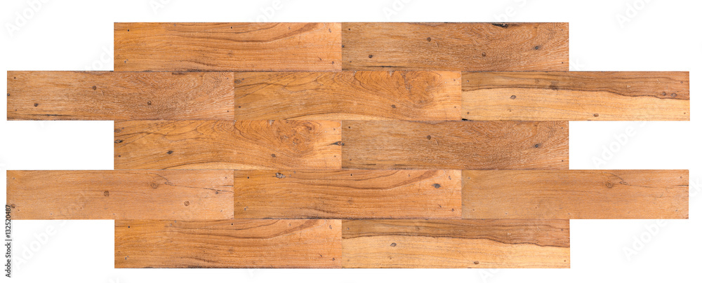Old wooden planks jointed into panel Old wooden planks jointed into panel