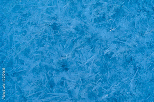 Texture of the ice