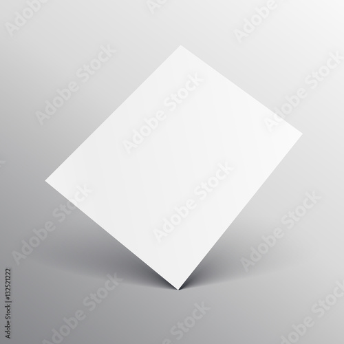 elegant white a4 paper mockup