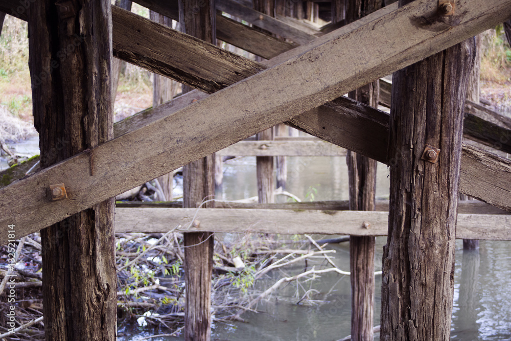 Fototapeta premium Selecki most, old bridge near Velika Gorica, Croatia