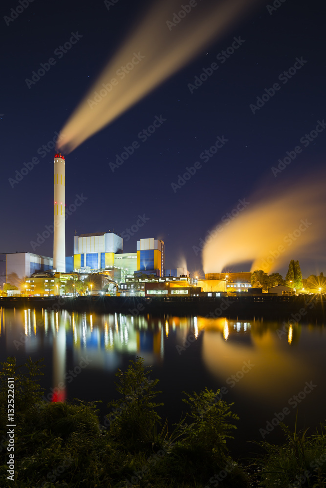 Colorful Industry At Night