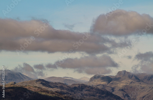 Blue sky with beautiful Mountains  in Ambelside, Cumbria © Ruslans Golenkovs