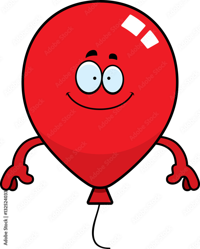Fototapeta premium Happy Cartoon Balloon