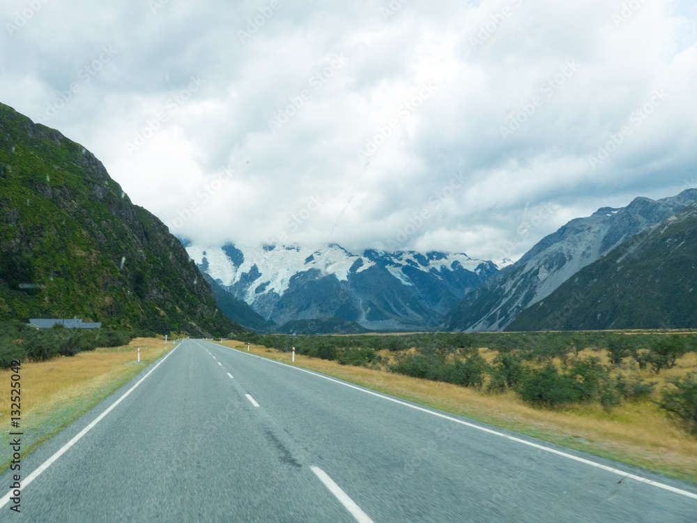 Naklejka premium Mount Cook (Aoraki) National Park Canterbury Südinsel Neuseeland