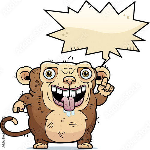 Ugly Monkey Talking