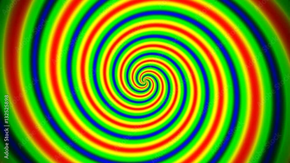 Animated abstract illustration of bright colorful spirals rotating on white background. Colorful animation, seamless loop. Animated abstract illustration of bright colorful spirals rotating on white background. Colorful animation, seamless loop.