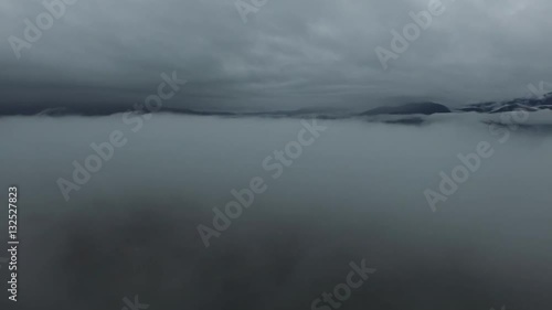 fog in the mountains of North Carolina, USA