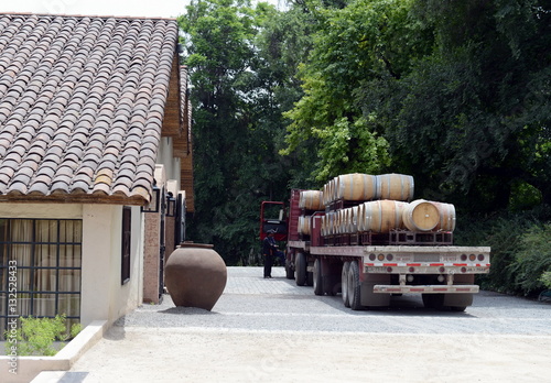 Truck for transportation of the wine at the winery Santa Rita. © b201735