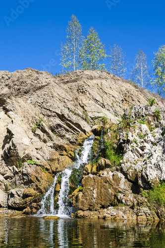 Belovsky waterfall is a natural attraction
