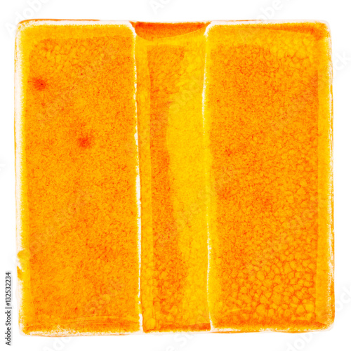 Handmade glazed ceramic tile