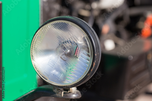 lamp on the tractor