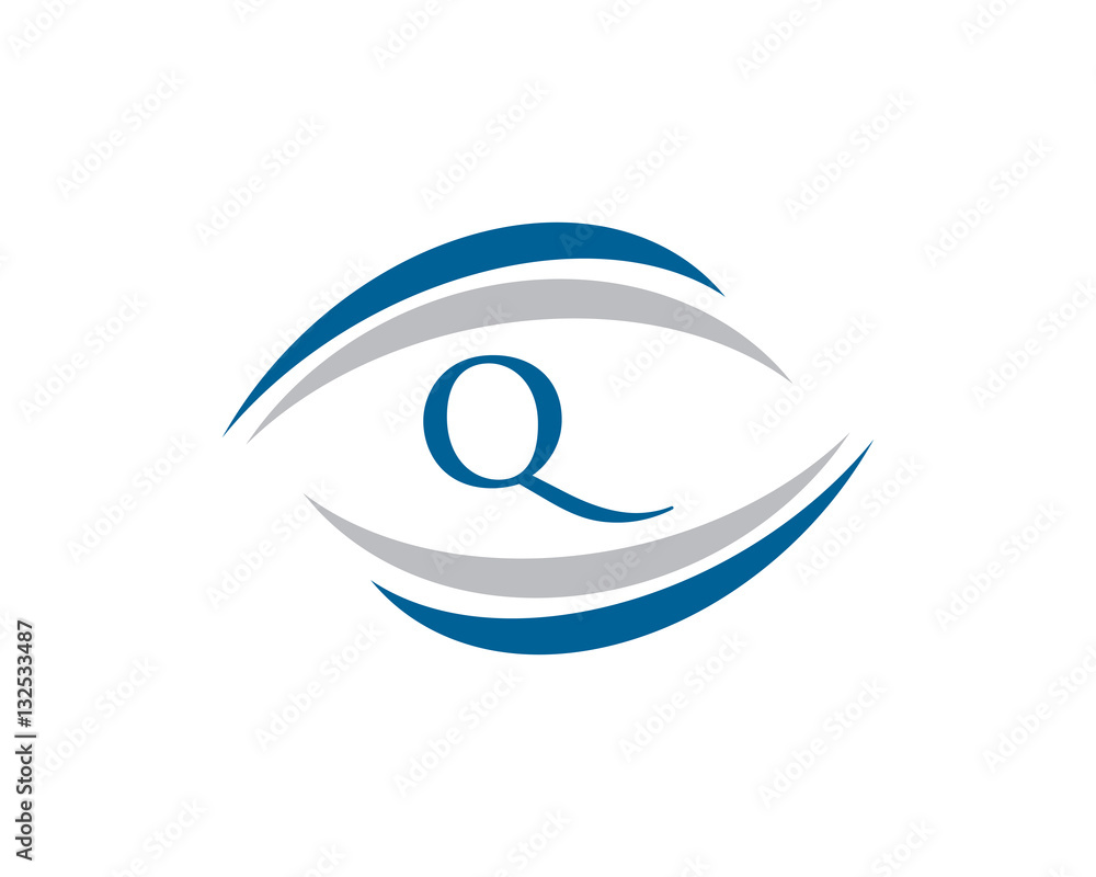 Obraz premium Q Letter Swoosh Logo