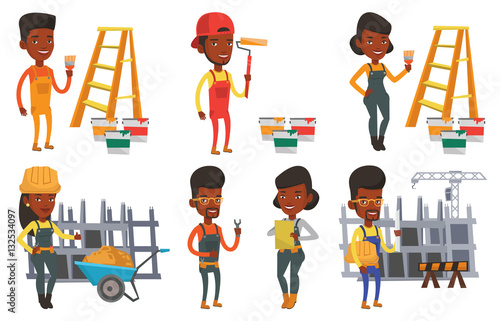 Vector set of constructors and builders characters